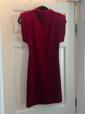 Zara Red Velvet Mini Dress
